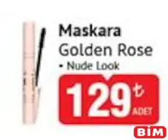 GOLDEN ROSE MASKARA NUDE LOOK indirimli fiyat GOLDEN ROSE MASKARA NUDE LOOK fiyat ve kampanya bilgisi